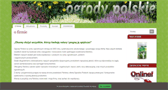 Desktop Screenshot of ogrodypolskie.pl
